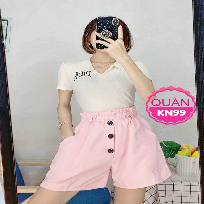 Quần short kaki chất vải mặc siêu mát freesize 40-57kg