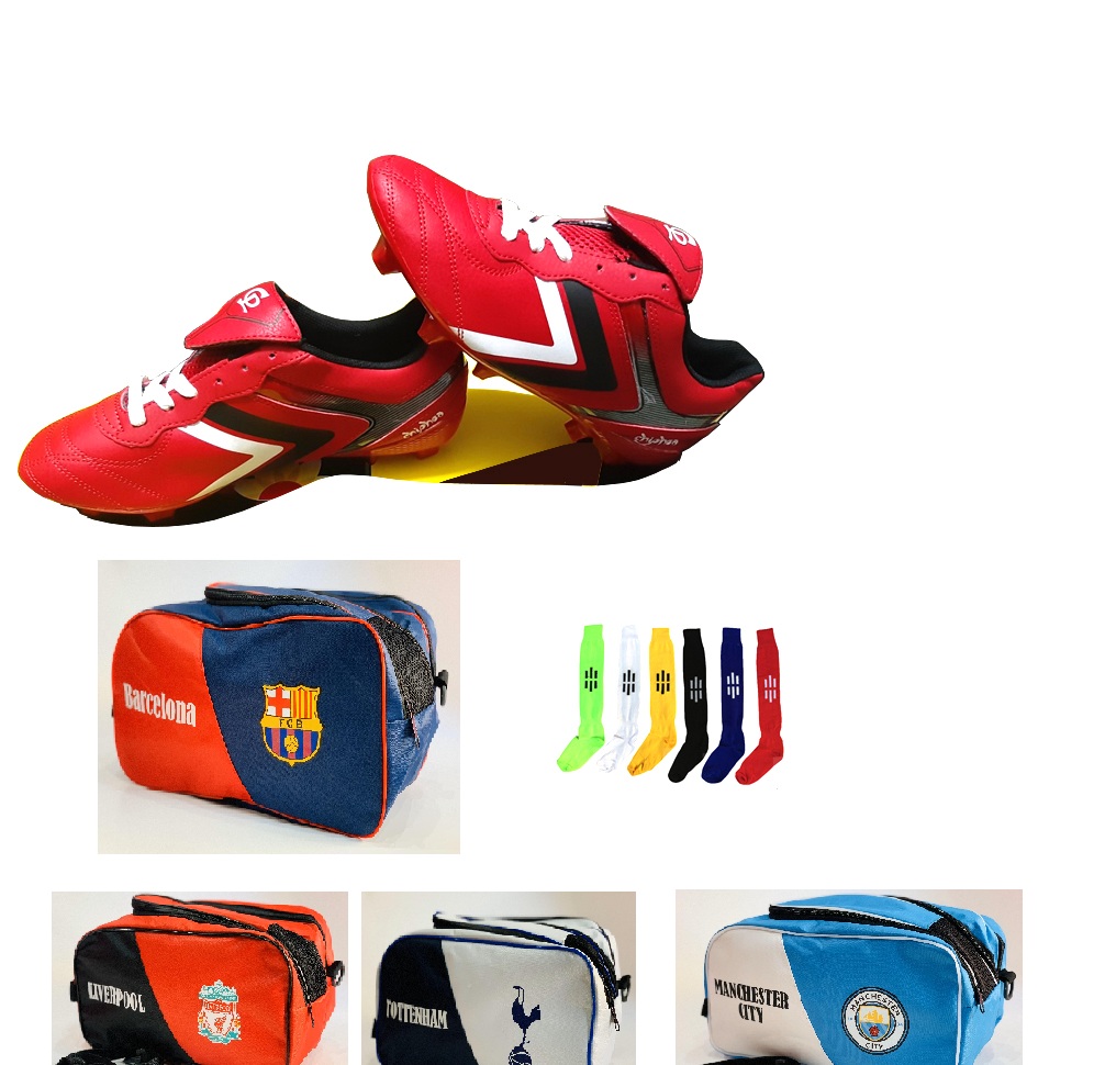 Combo giày đá bóng kèm túi 2 ngăn 1 đôi tất