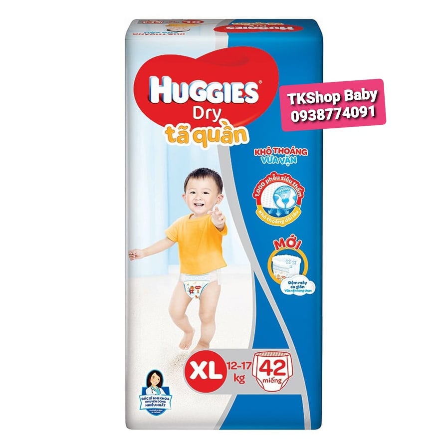 [HCM]TÃ QUẦN HUGGIES XL42