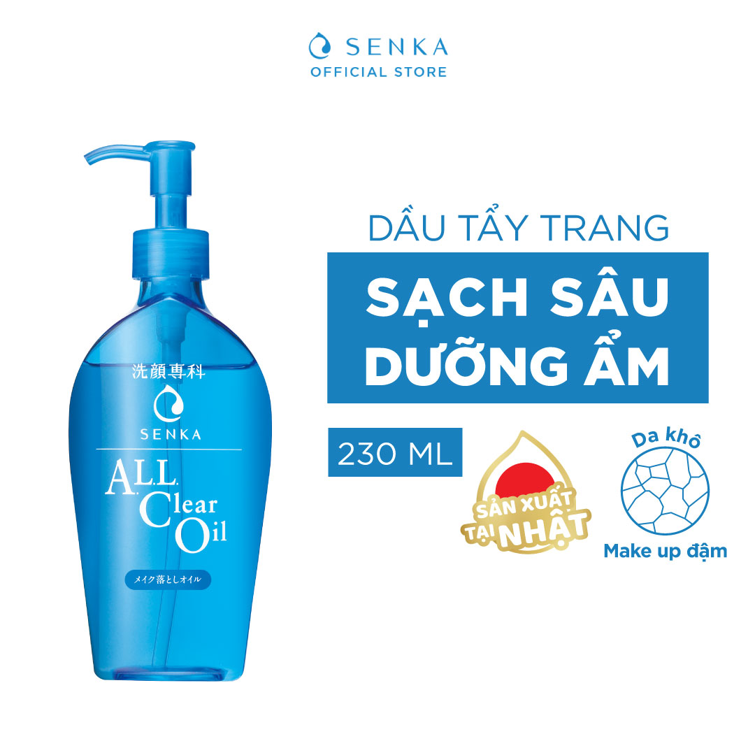 Dầu tẩy trang Senka sạch sâu thoáng da All Clear Oil 230ml