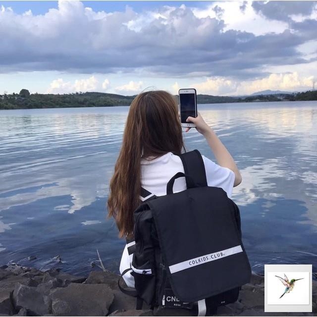 Balo nam + balo nữ - phản quang Colkids CND SS3- BL055 Ba lo học sinh sinh viên cở lớn nhiều ngắn đi du lịch được M66
