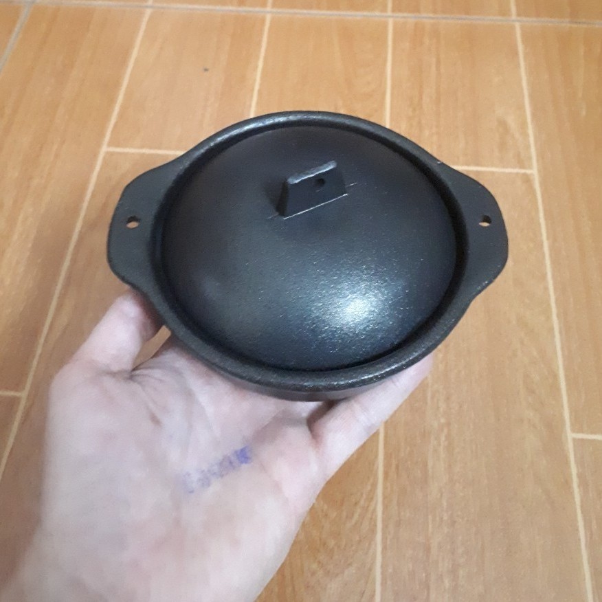 Nồi gang kho quẹt nhí 12cm đúc nguyên khối Bắc Bộ