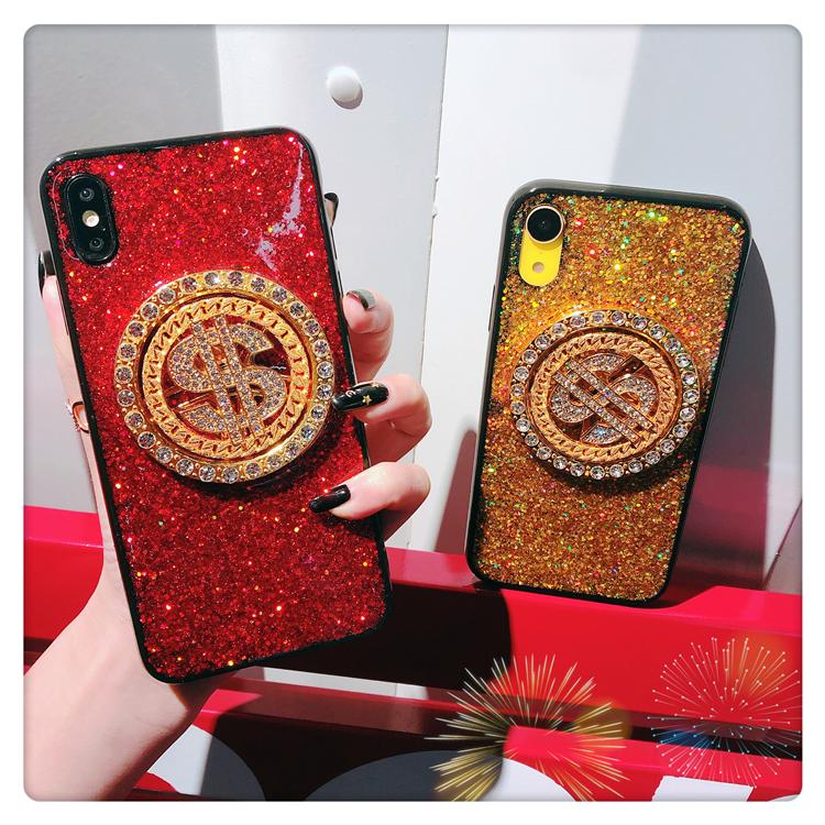 ỐP Lưng Iphone ( Tặng Dây Quấn Sạc, quấn Tai Nghe ) Hình Kim Tiền Viền Silicone