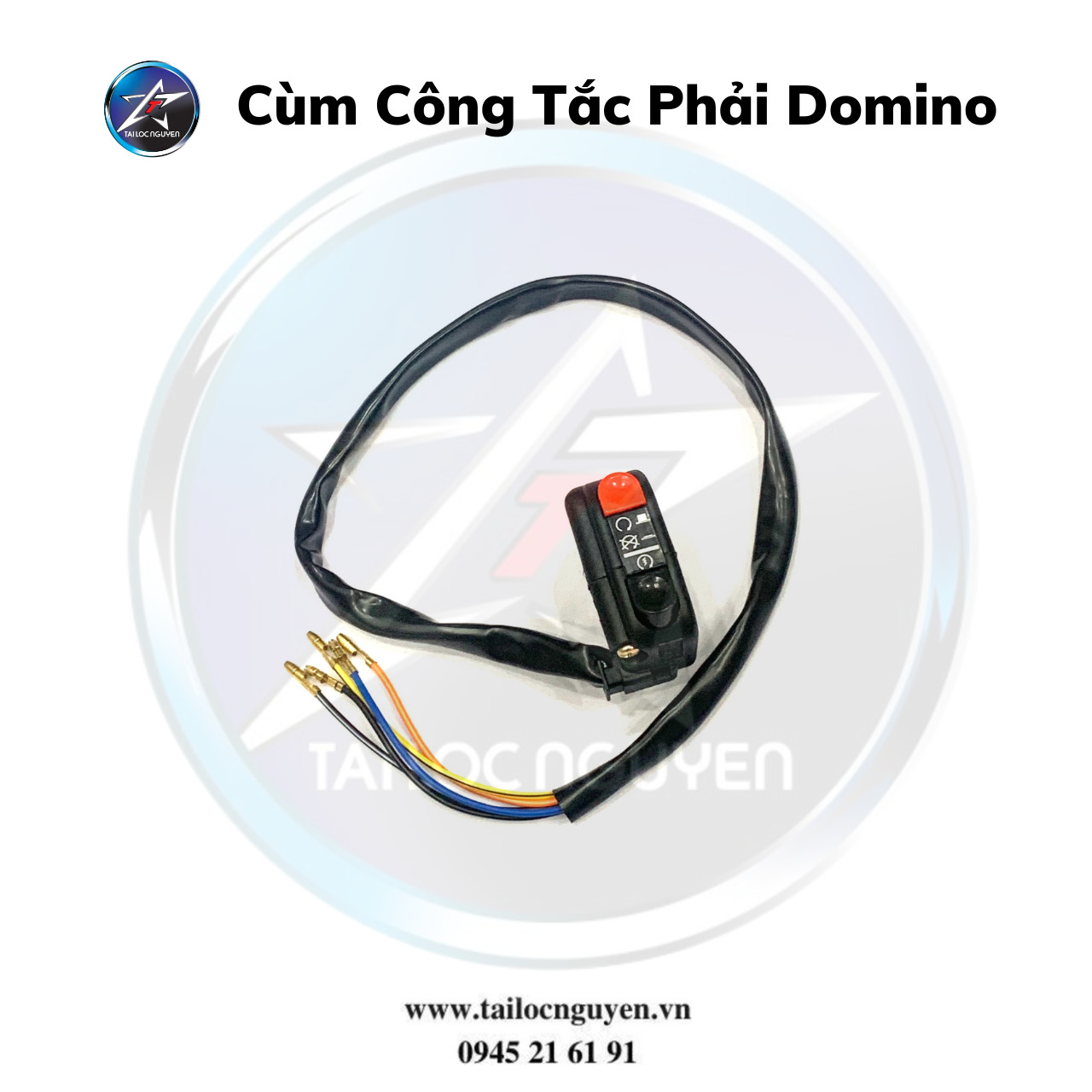 CÙM CÔNG TẮC DOMINO PHẢI CHO XE MÁY