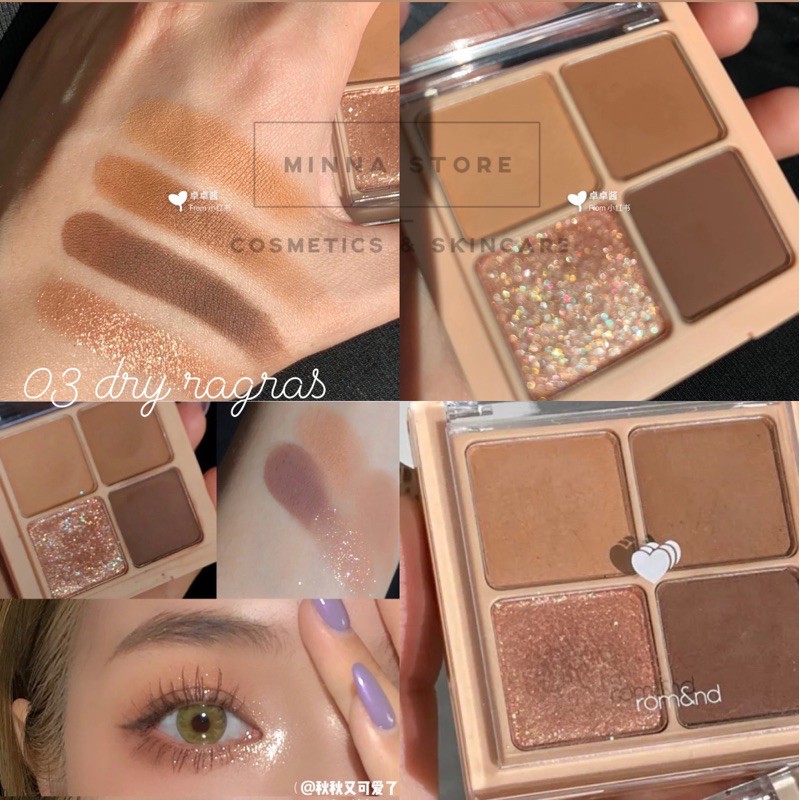 Bảng phấn mắt 4 ô romand better than eyes