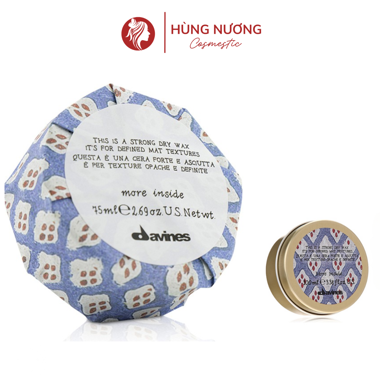 Sáp vuốt tóc Davines Strong Dry Wax là loại sáp vuốt tóc cao cấp siêu cứng, giữ nếp cực tốt