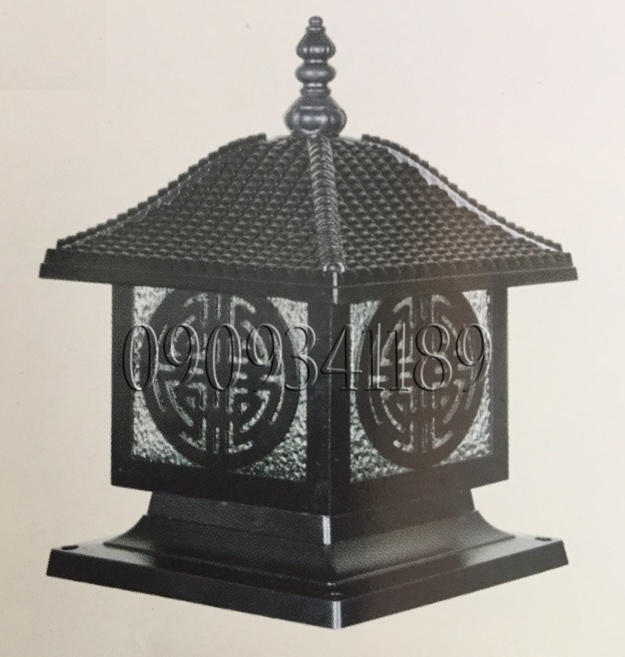 [HCM]Đèn trụ cổng NHÔM đúc phi 200