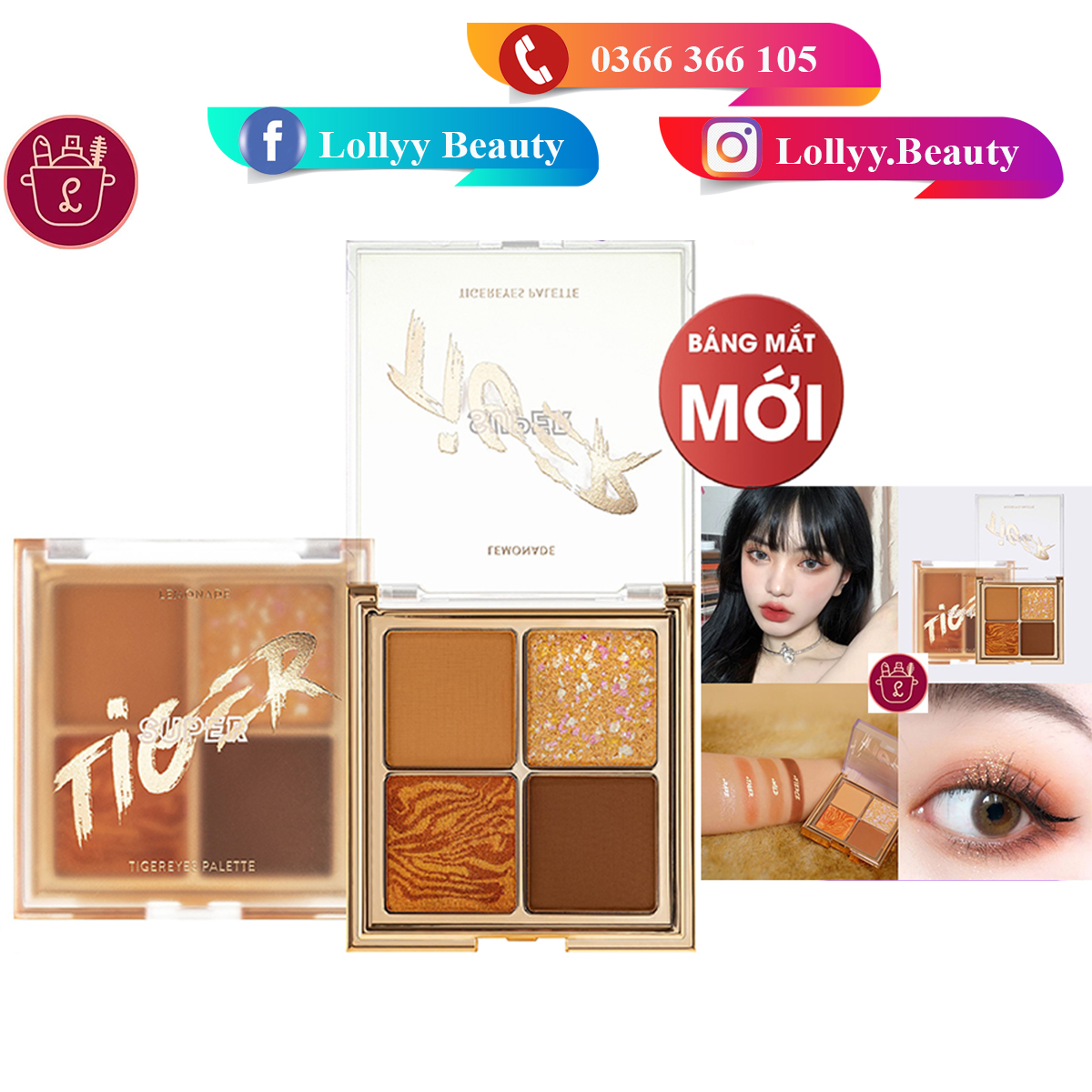 Bảng Mắt Lemonade Super Tiger 4 Ô