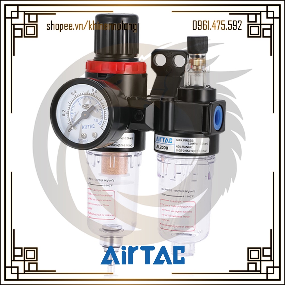 Bộ Lọc Đôi Khí Nén AirTAC AFC2000 (Ren 13mm)