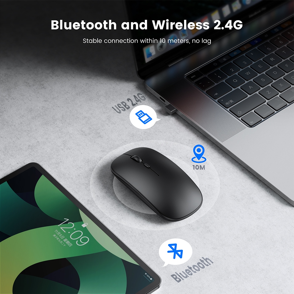 hotx【DT】 Mouse Bluetooth Computer Silent Mause Ergonomic Mini USB Mice For laptop