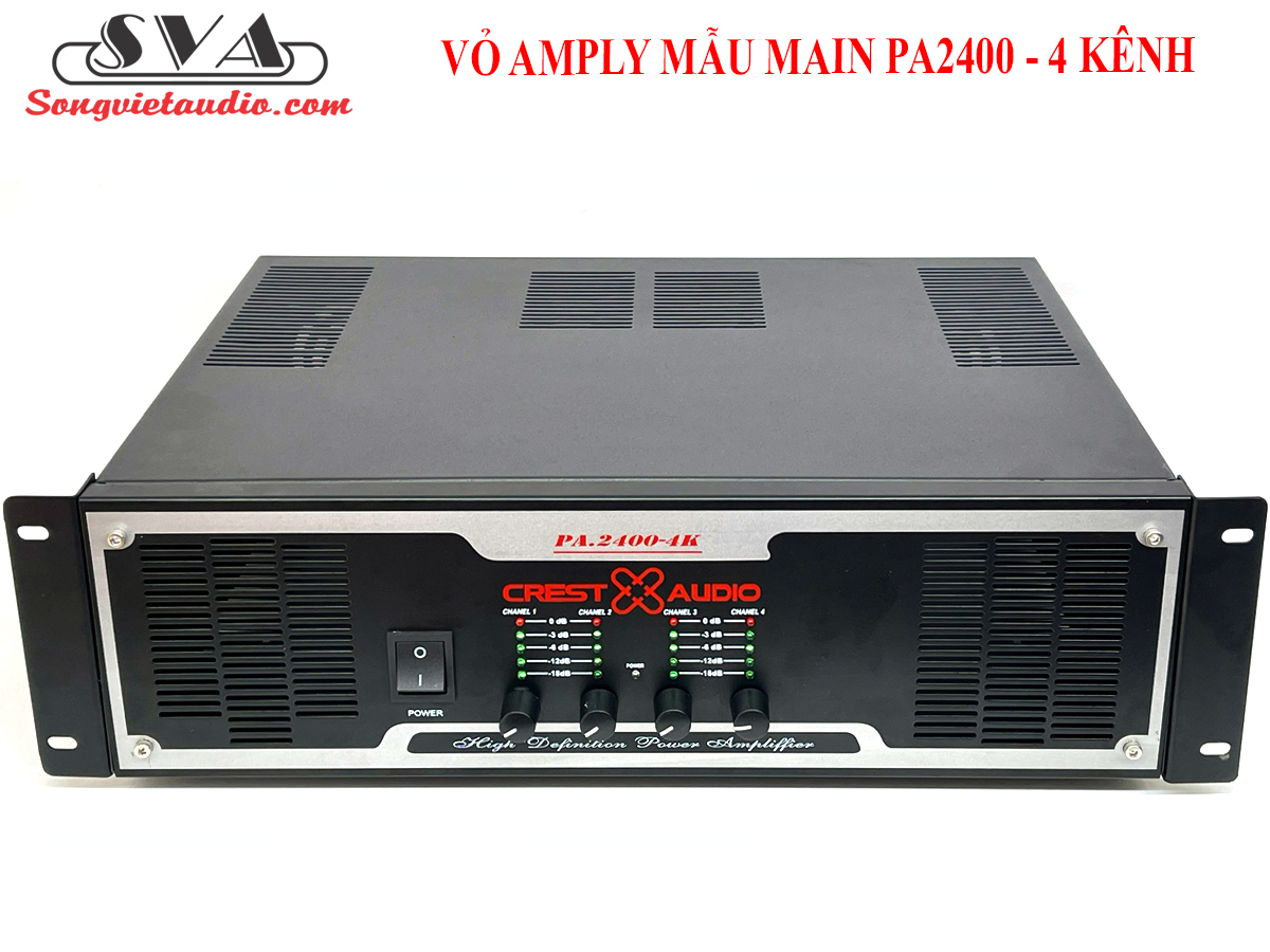 Vỏ ampli mẫu main 4 kênh pa2400 - mới