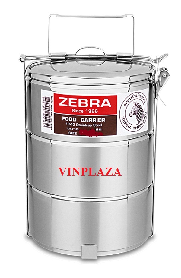 Camen 3 ngăn Zebra 150143 14cm (Bạc)
