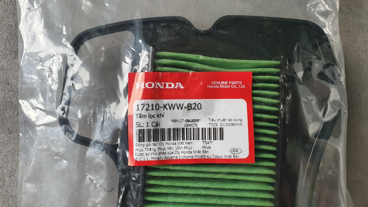 [HCM]TẤM LỌC GIÓ HONDA WAVE 110 (Xe bình xăng cơ)