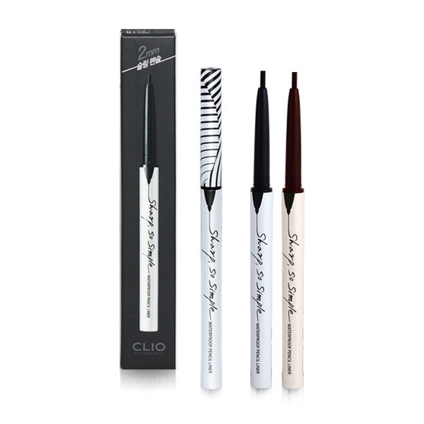 [6-11/12 VOUCHER GIẢM 8%]Kẻ mắt CLIO Sharp, So Simple Waterproof Pencil Liner