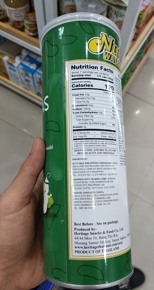 Đậu Hà Lan vị Wasabi Nut Walker 200g