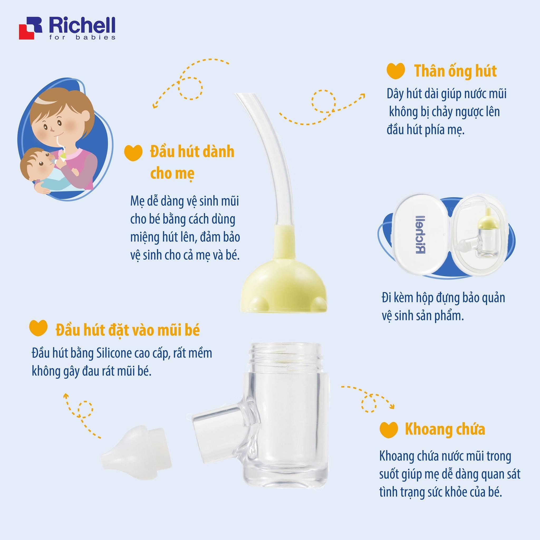 [XẢ HÀNG] Hút mũi Richell Nhật Bản