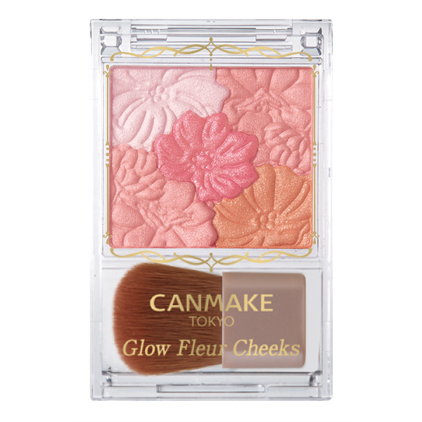 Phấn Má Hồng Canmake Glow Fleur Cheeks 6,3g.#01 Peach Fleur