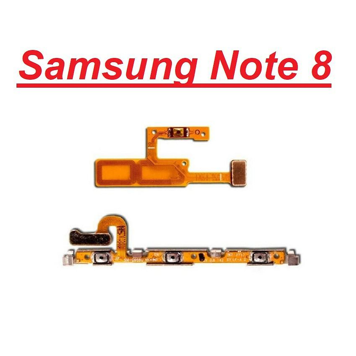 Power button circuit for Samsung Note 8 cable volume up down button replacement parts
