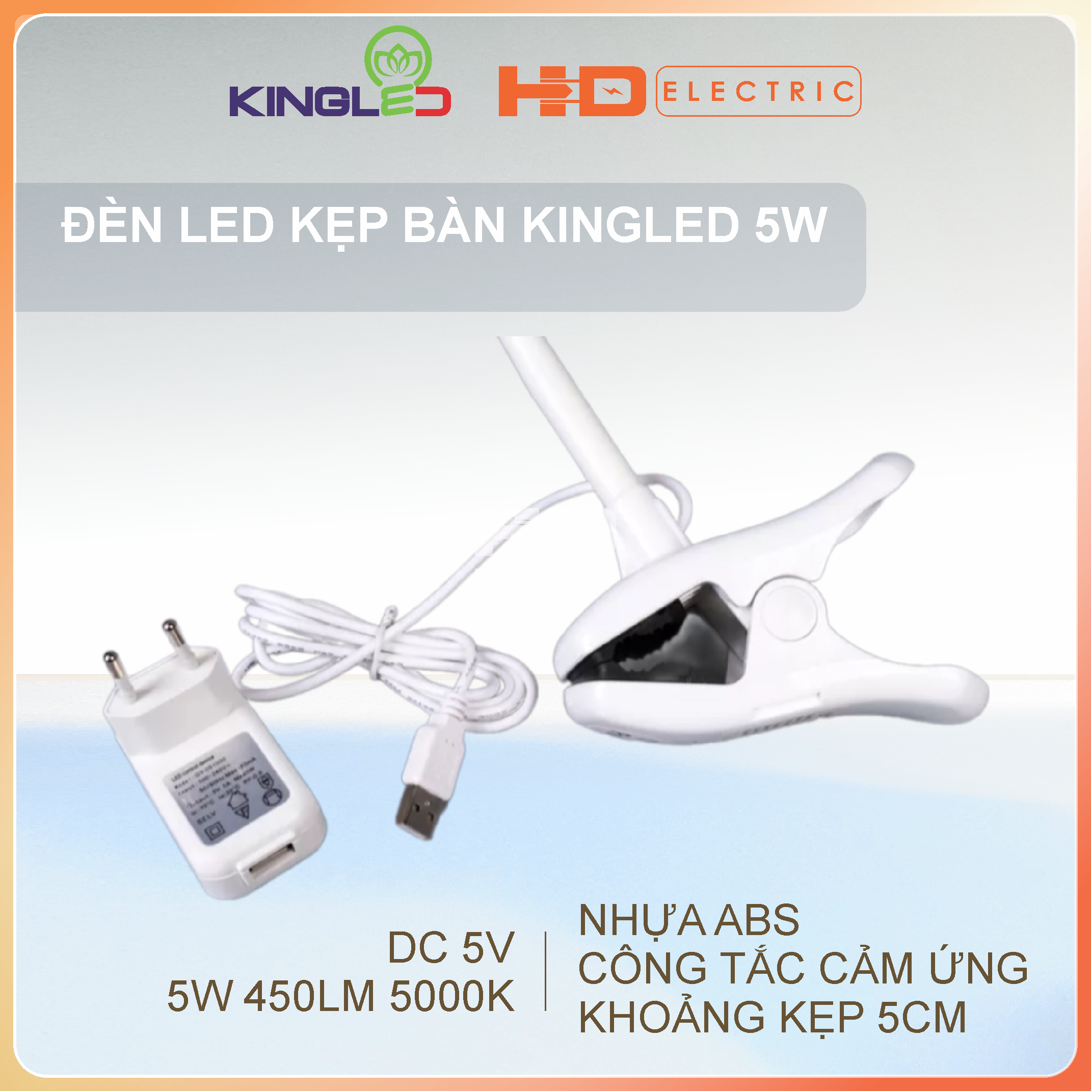 Đèn bàn led đọc sách 5W chính hãng