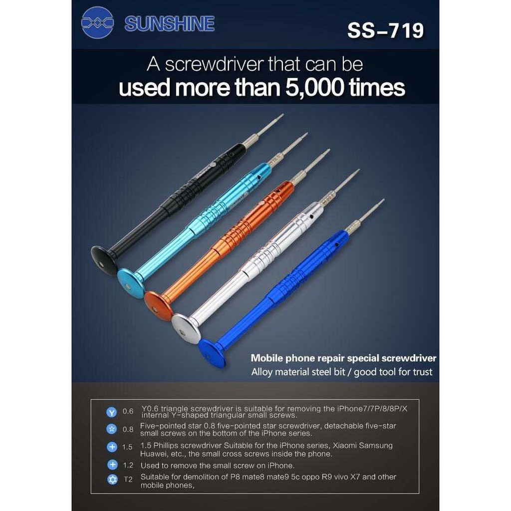 Tô vít mở iPHONE + SAMSUNG Sunshine SS-719