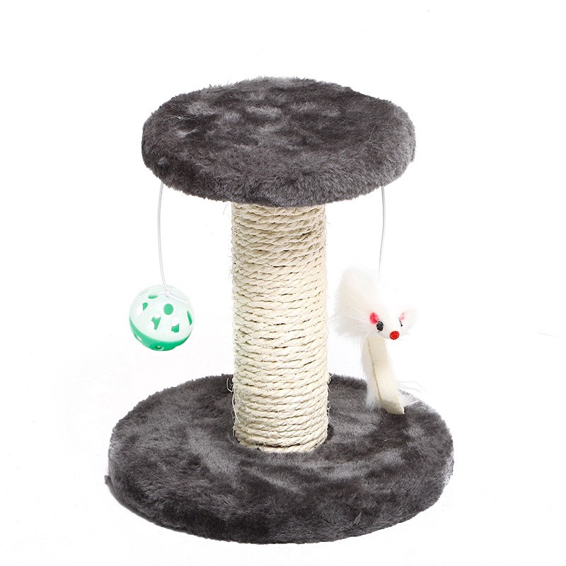 Trụ Cây Cào Móng 2 Tầng Đồ Chơi Cho Mèo