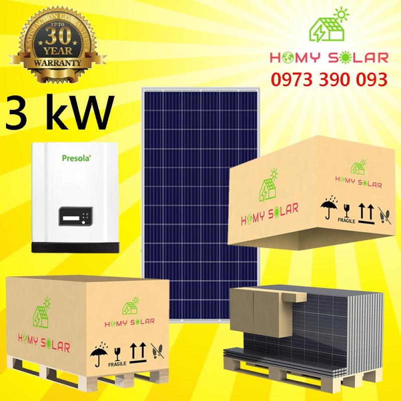 Hệ thống điện năng lượng mặt trời 3 kW HOMY SOLAR P3-PPW
