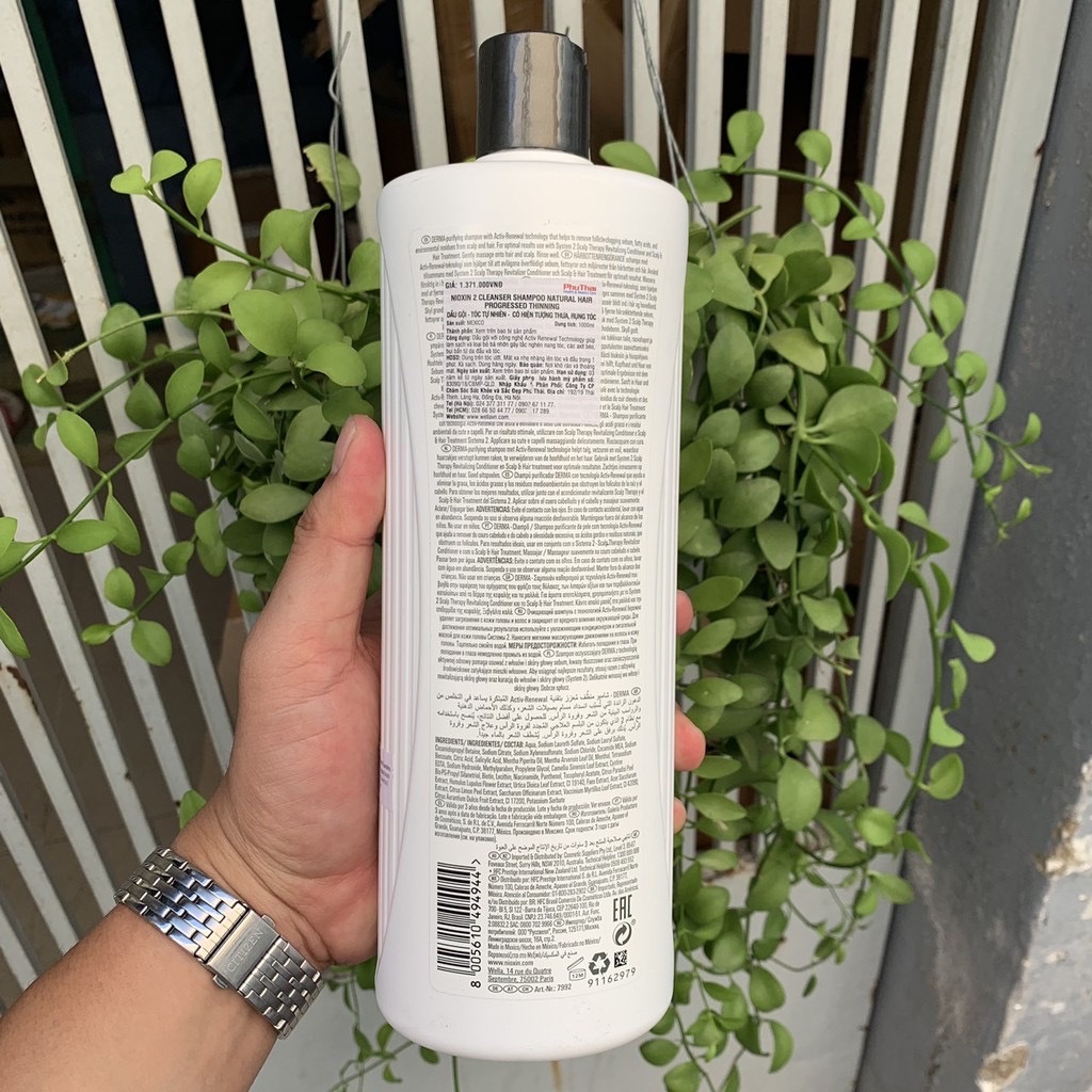 Gội xả Nioxin System 2 chống rụng tóc 1000mlx2 ( New 2019)