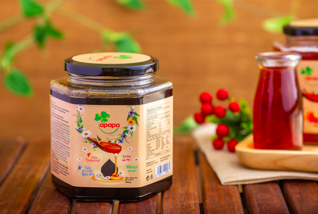 [HCM]Tỏi đen APAPA ngâm mật ong 500gr