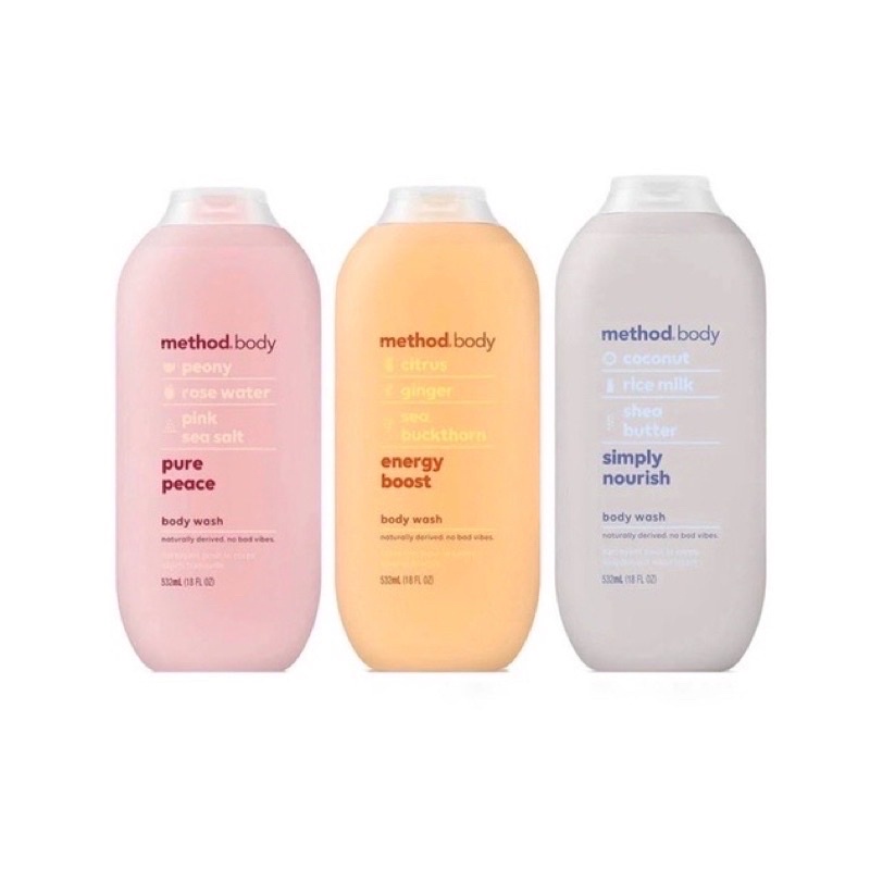 Sữa tắm Method Body Úc 532ml, Hàng Chuẩn Úc - Wincy Mart