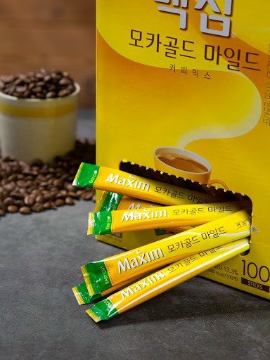 Cà Phê Maxim Mocha Gold Hàn Quốc 100 Gói