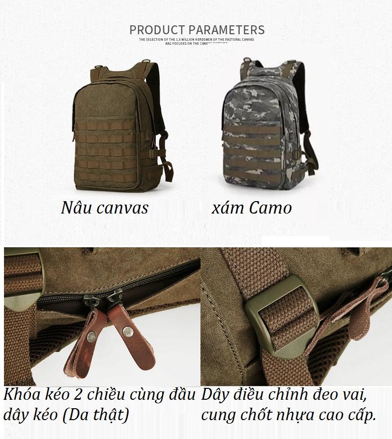 Balo,laptop vải canvas cao cấp.