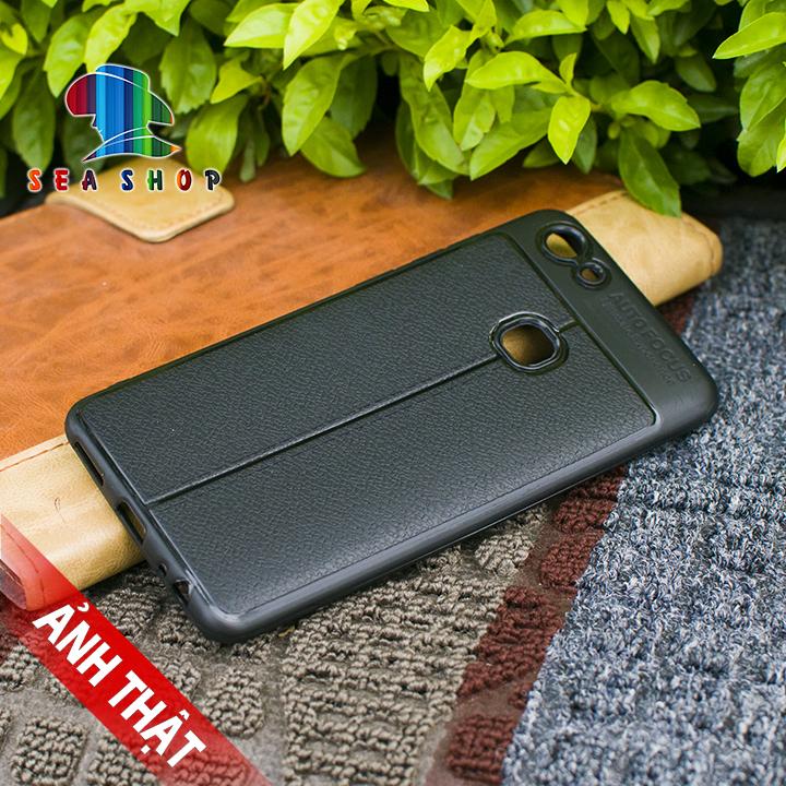 Ốp lưng Vivo V7 Nhựa dẻo - vân da loại A