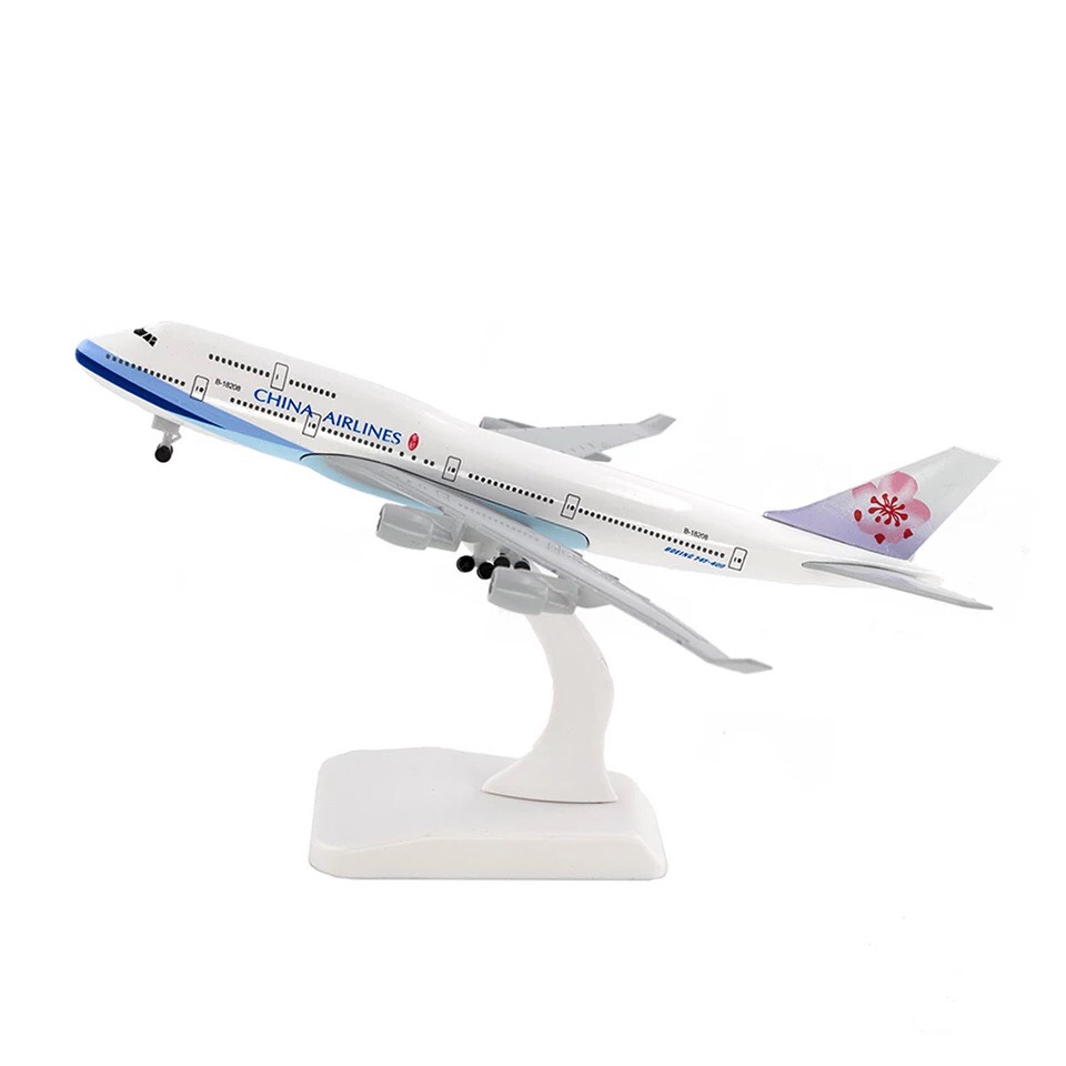 Máy Bay China Airlines Boeing 747 Với Bộ Bánh Đáp Đài Loan B747 Hợp Kim Mô Hình Máy Bay 20 Cm  Đồ Chơi Trẻ Em Trẻ Em Tặng bộ Sưu Tập