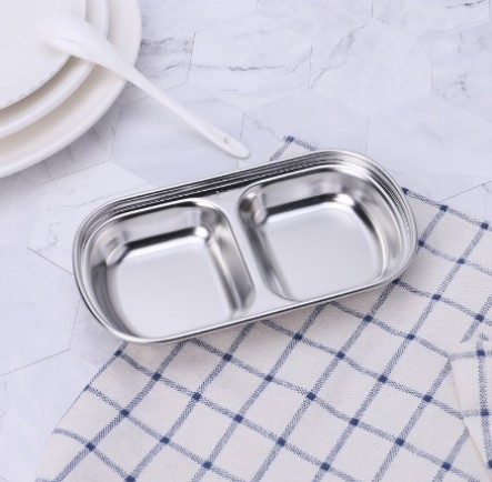 Khay đựng nước chấm inox 3 ngăn Hàn Quốc