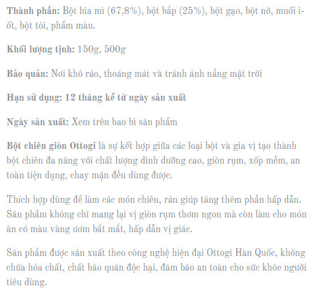 Bột chiên giòn 500g