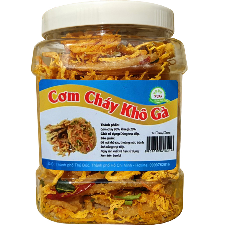 [HCM]300g Cơm Cháy Khô Gà TPS - THỰC PHẨM SẠCH