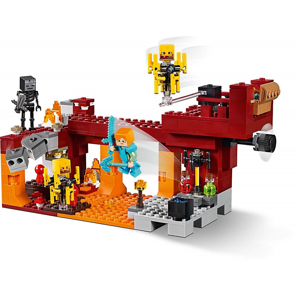 [HCM]LEGO MINECRAFT USA 21154 - Xây dựng cầu quỷ lửa BLAZE