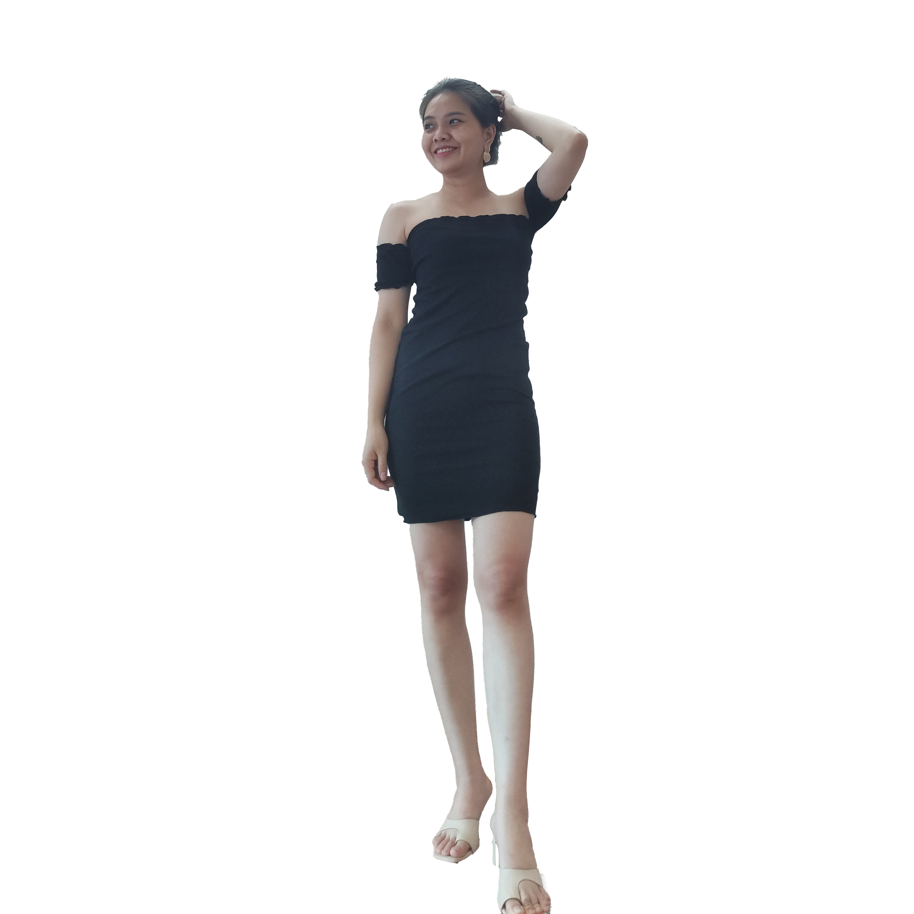 Đầm body trễ vai thời trang XIXO cao cấp