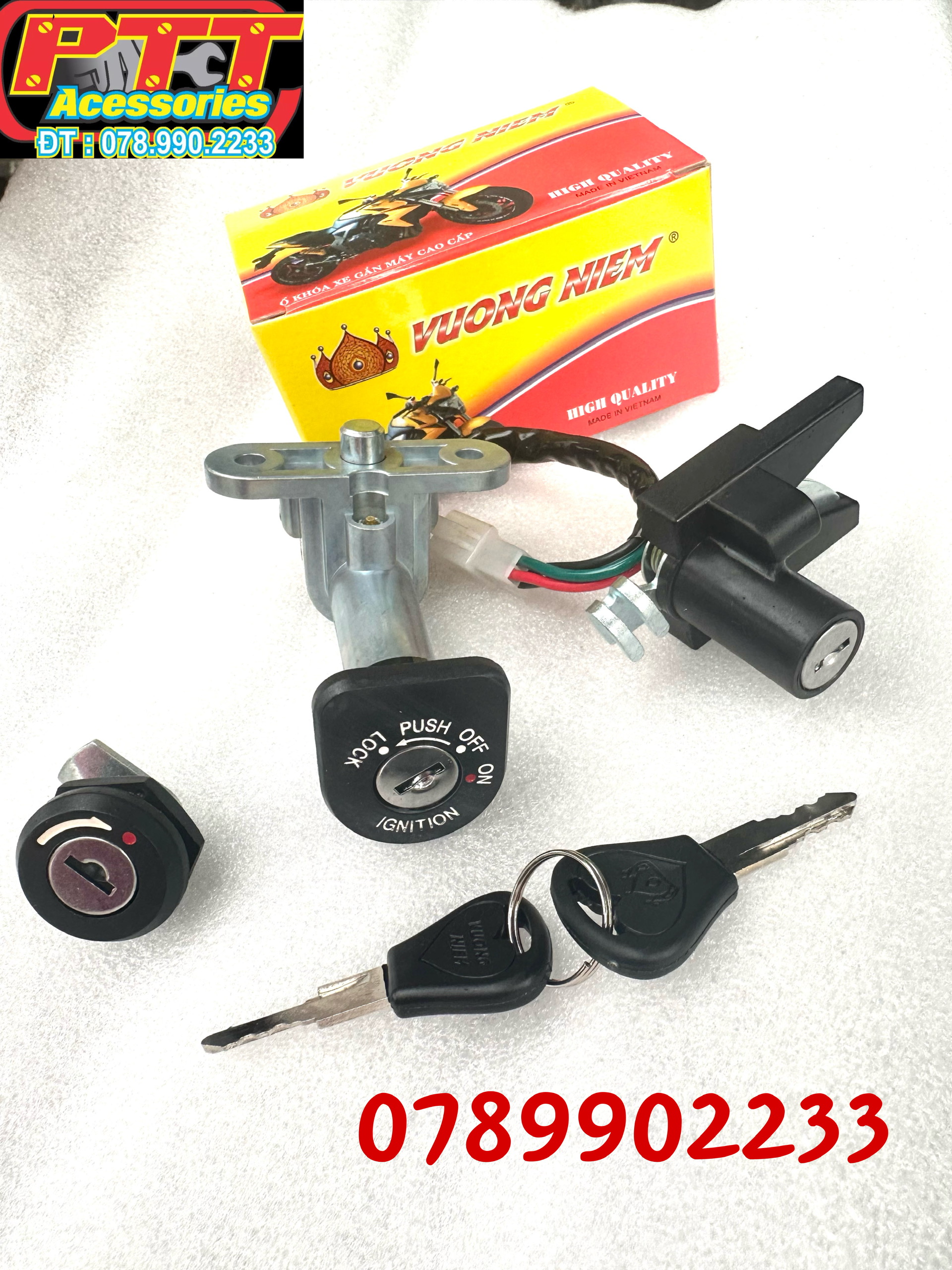 Bộ ổ khoá xe max 2