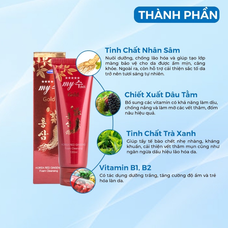 Sữa Rửa Mặt Sâm Hàn Quốc Chính Hãng