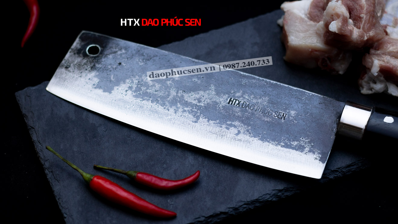 Dao thái 20cm nhíp xe cán gỗ G02M