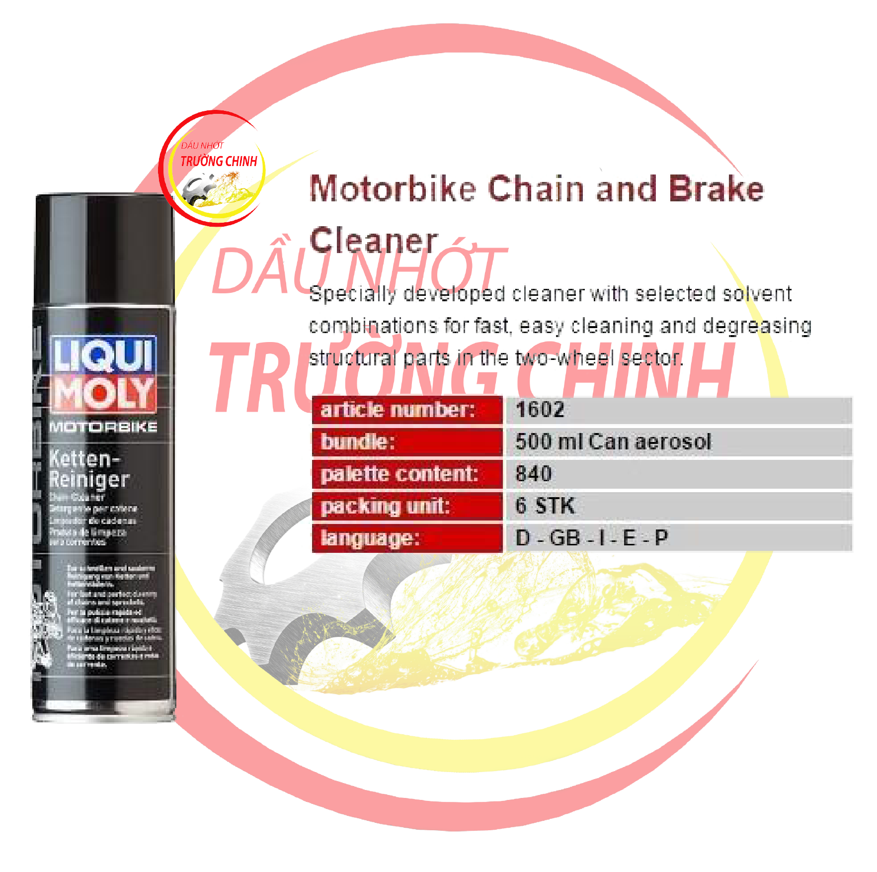 CHAI VỆ SINH SÊN LIQUI MOLY 1602 500ML