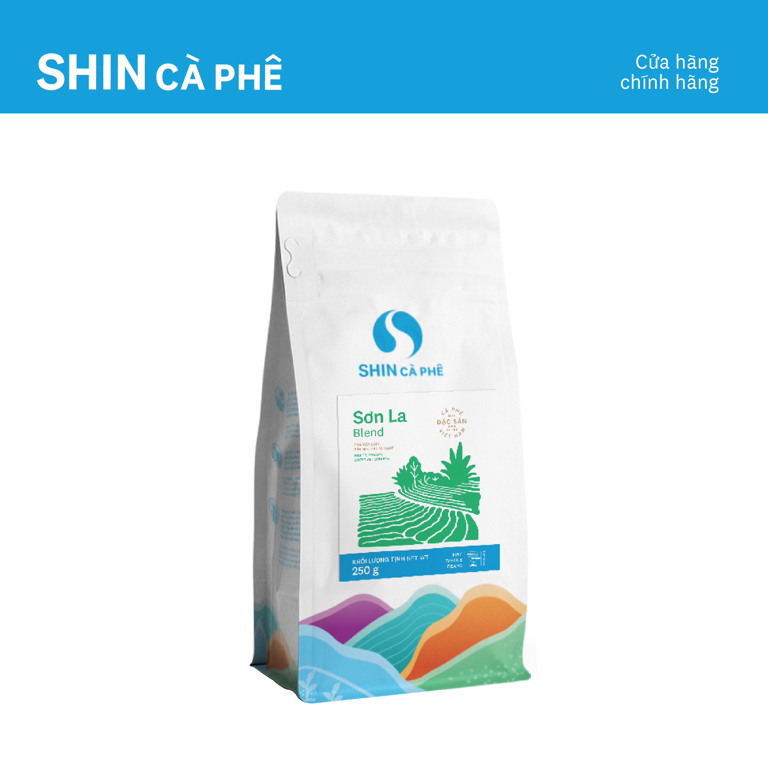 Cà phê Espresso Sơn La Blend - SHIN Cà Phê - Cà phê đặc sản pha máy - Gói 250g