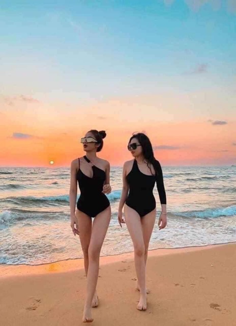 Bikini 1 mảnh tay dài 1 bên sexy (kèm hình thật)