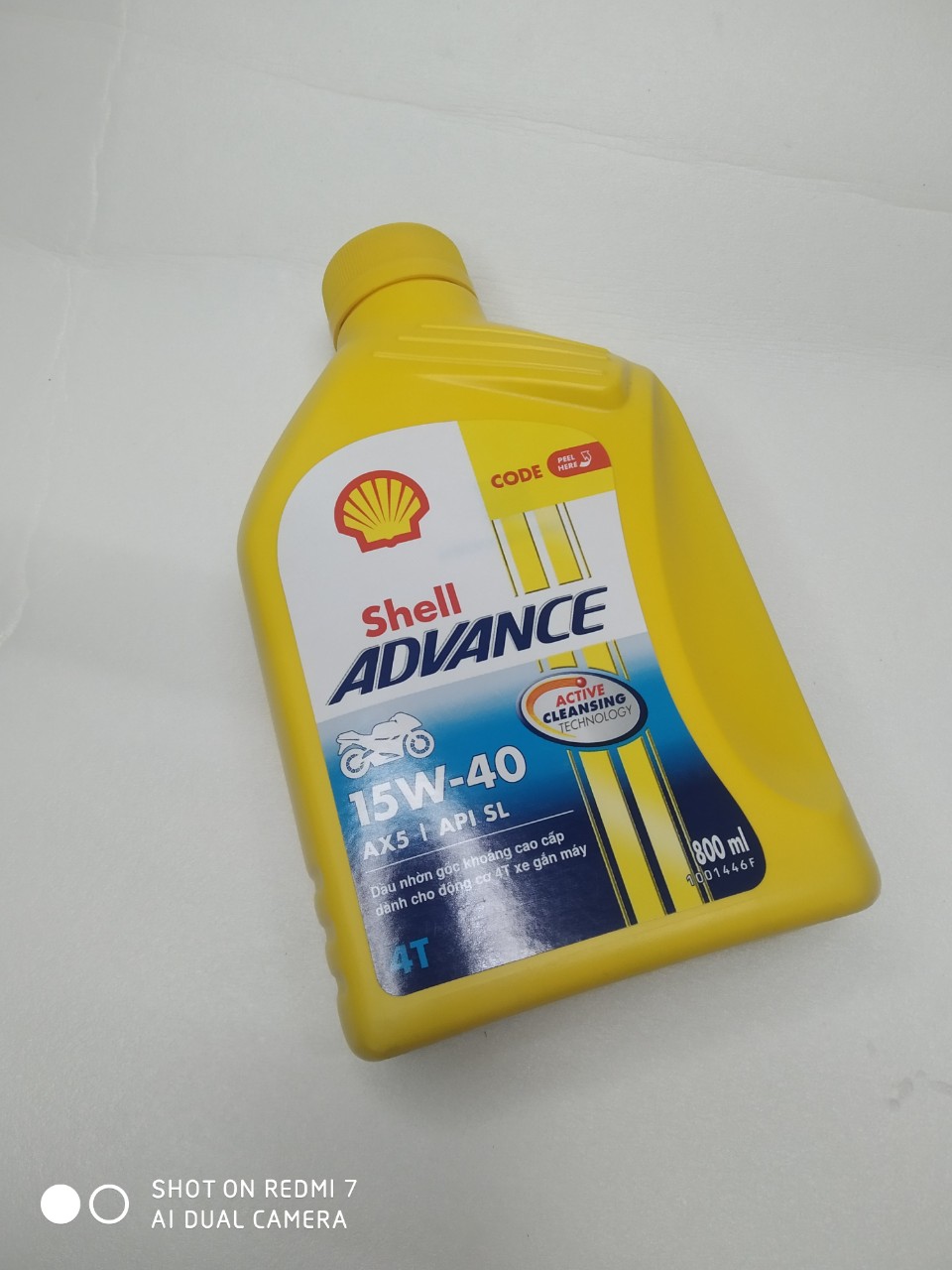 Shell Advance AX5 15W40,NHỚT CHO XE SỐ