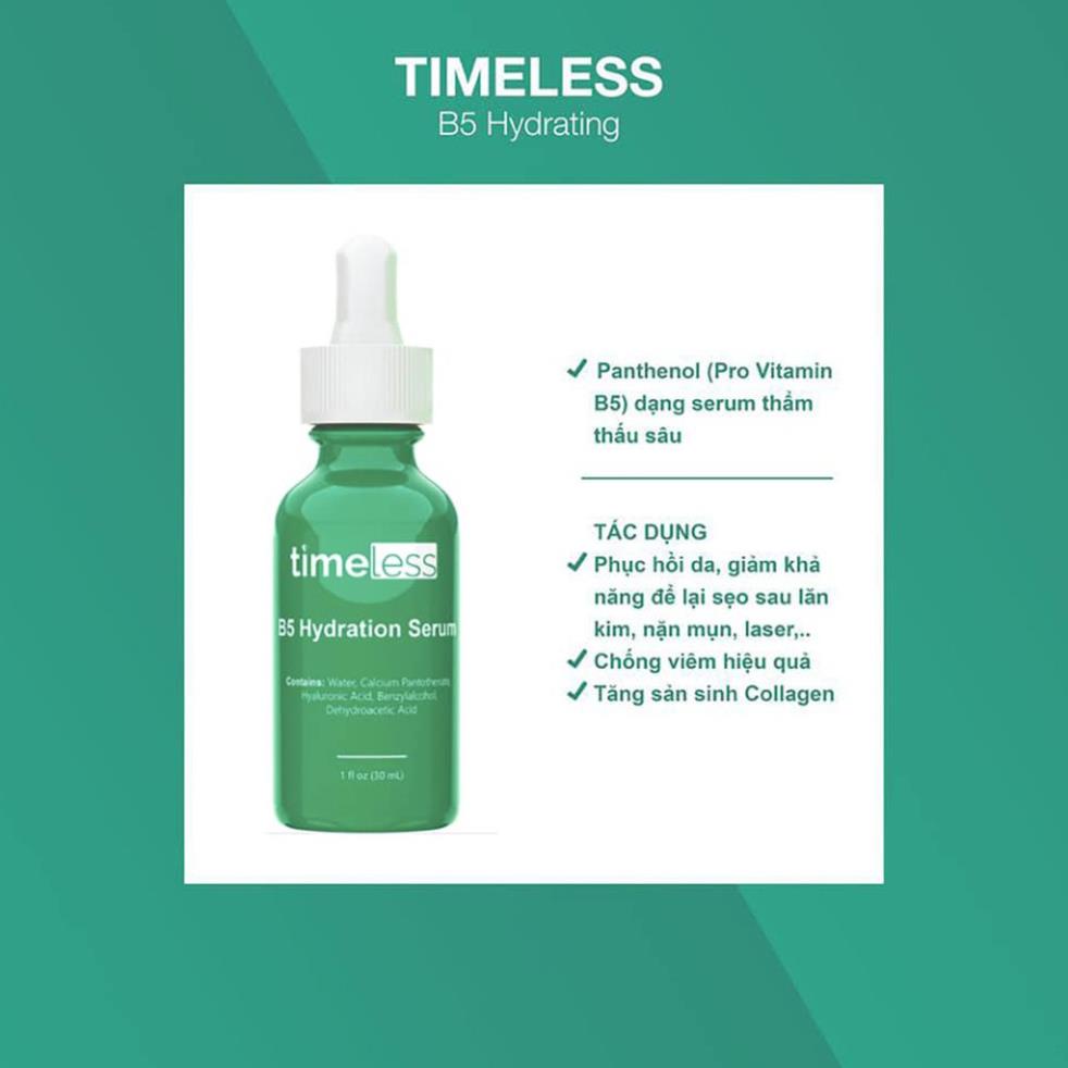 Tinh Chất Timeless Vitamin B5 + Hyaluronic Acid (30ml)