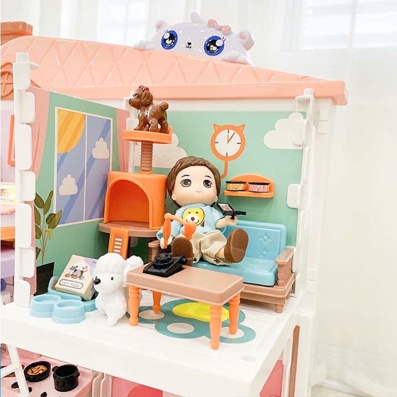 Bộ đồ chơi Ngôi nhà búp bê Little World