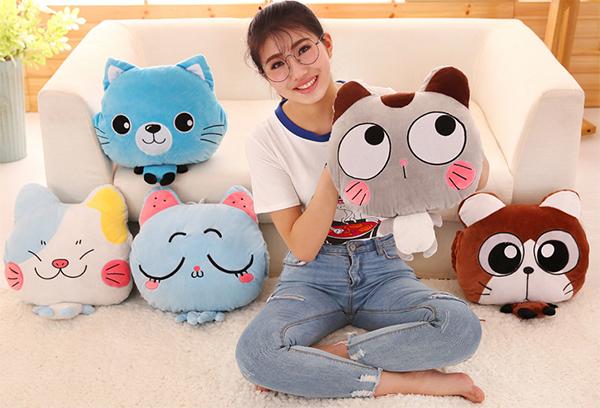 Set gối chăn hình thú siêu kute 2 in 1
