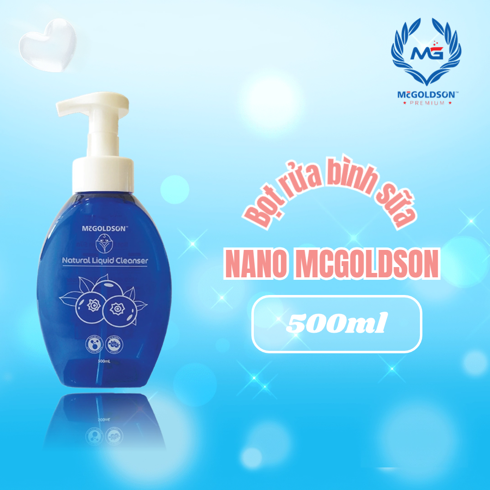 [HCM]Bọt rửa bình sữa Nano McGOLDSON (Chiết xuất Blue berry)