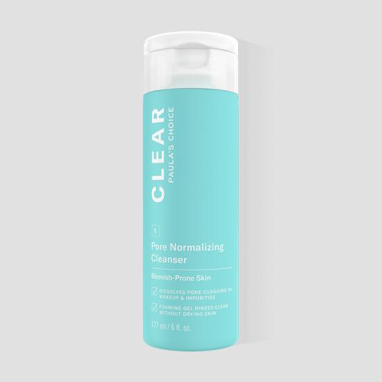 Sữa rửa mặt giảm mụn đầu đen và se khít lỗ chân lông paula choice clear pore normalizing cleanser 177ml chính hãng - 6731